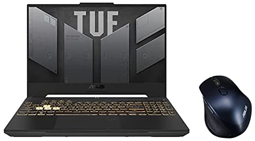 Image of ASUS TUF Gaming A15 (2022), 15.6-inch (39.62 cms) FHD 144Hz, AMD Ryzen 7 6800H, RTX 3060 6GB Graphics, Gaming Laptop, FA507RM-HN089WS MW203 Wireless Silent Mouse (Blue)