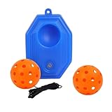 QLECXZI Gut sichtbares Pickleball Übungsgerät zur Steigerung von Konzentration und Können – Trainingshilfe für Einzeltrainings – Pickleball Bälle – Outdoor, Orange, 21 x 14 x 6 cm