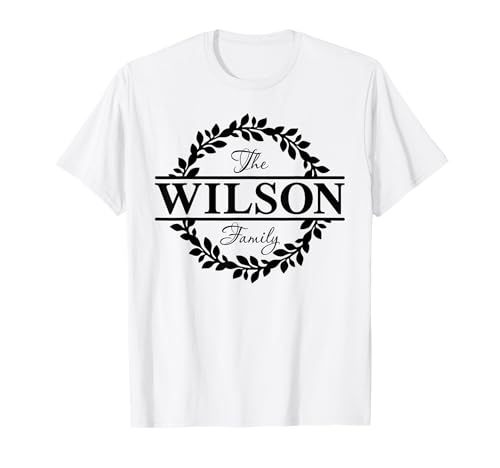 La Familia Wilson Apellido Vacaciones Grupo Coincid Camiseta