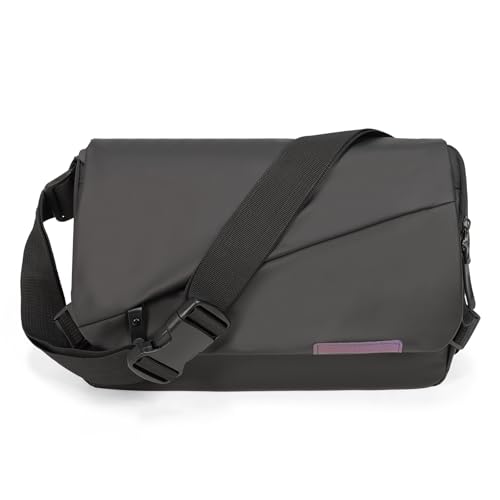 Waterproof messenger bag shoulder bag mens purse pad phone crossbody bag for Commuting,12 x 8 x 3 in