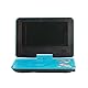 Tragbarer DVD-Player mit Großem Schwenkbarem Bildschirm, 806 Mobiler DVD-Player, 1500 MAh, Wiederaufladbar, Unterstützt Synchronisierung von TV/SD-Karte/USB/Region (Rot)