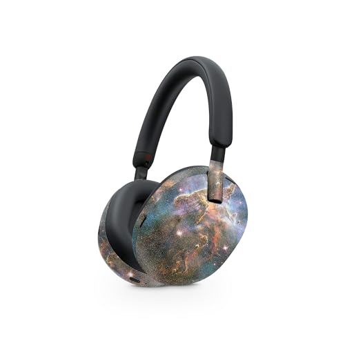 Image of MightySkins Glossy Glitter Skin Compatible with Sony WH-1000XM5 Headphones - Eagle Nebula | Protective, Durable High-Gloss Glitter Finish | Easy to Apply