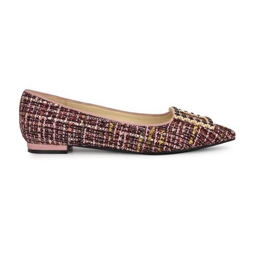Ballerines plates Nine West Jesikes en tweed rose texturé, l'atout chic et confortable - 5