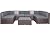 Welpatio Outdoor Patio Furniture Sets, 7 Pieces PE Rattan Wicker Outdoor Sectional Sofa Patio Conversation Set with Cushions and Coffee Table, Dark Brown/Gray