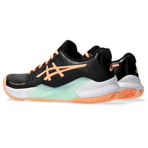ASICS Damen Gel-Challenger 14 Padel Sneaker, SCHWARZER/Heller SONNENSTEIN, 42.5 EU