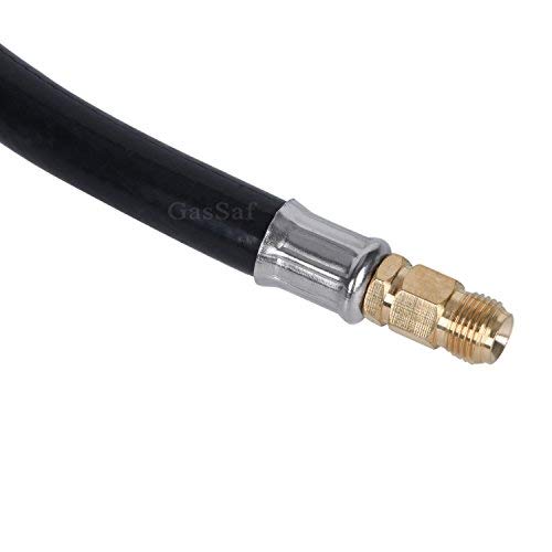 Gassaf 2Ft Rv Pigtail Propane Hose Qcc1 Connector With Acme And A 1/4'' Inverted Male Flare(2 Pcs) #TOP4