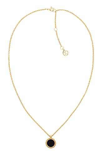 Tommy Hilfiger Jewelry Halskette mit Anhänger für Damen in Gelbgold mit Schwarzem Onyx - 2780656