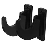 SECFOU 2個 ハンガー 針 ギターラック ギター電気 野球バットのディスプレイラック アクセサリー 壁掛けキーホルダー キーラック ホルダー 壁フック Black