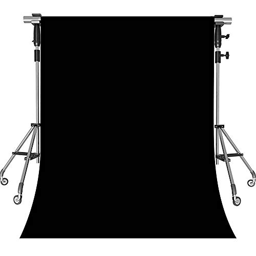 MEETSIOY 5x7ft Non-Woven Fabric Backdrop Black Fashion Simple Photography Background Studio Props Photo Booth Backdrop HWMT001