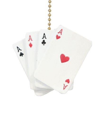 Clementine Design Aces Playing Cards Ceiling Fan Pull