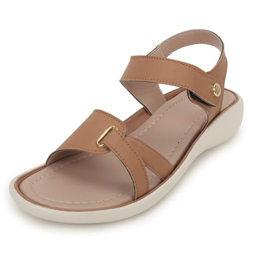 Image of LENSBURY Women Stylish Slippers Flip Flops Cream Flat Slip on Sandals I Stylish and Casual I Comfortable & Lightweight LBFL35