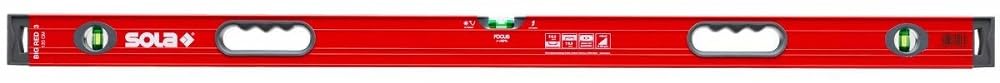 Sola BIGRED3150-Nivel de burbuja de aluminio BIG RED 3 (150 cm) - BP_230516