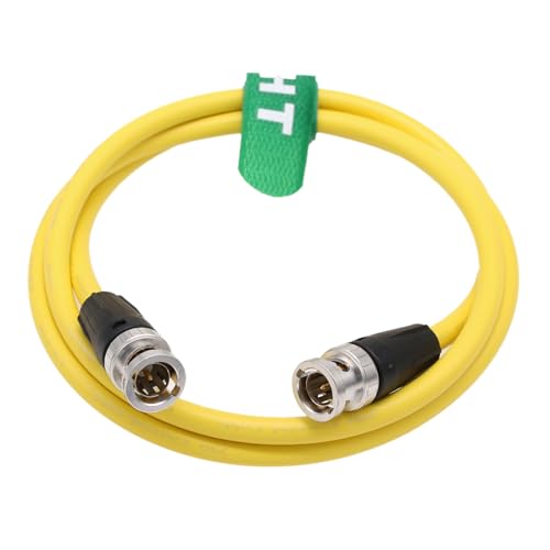 Câble 12G SDI 4K HangTon BNC de 10m jaune pour caméra de cinéma et moniteur Teradek