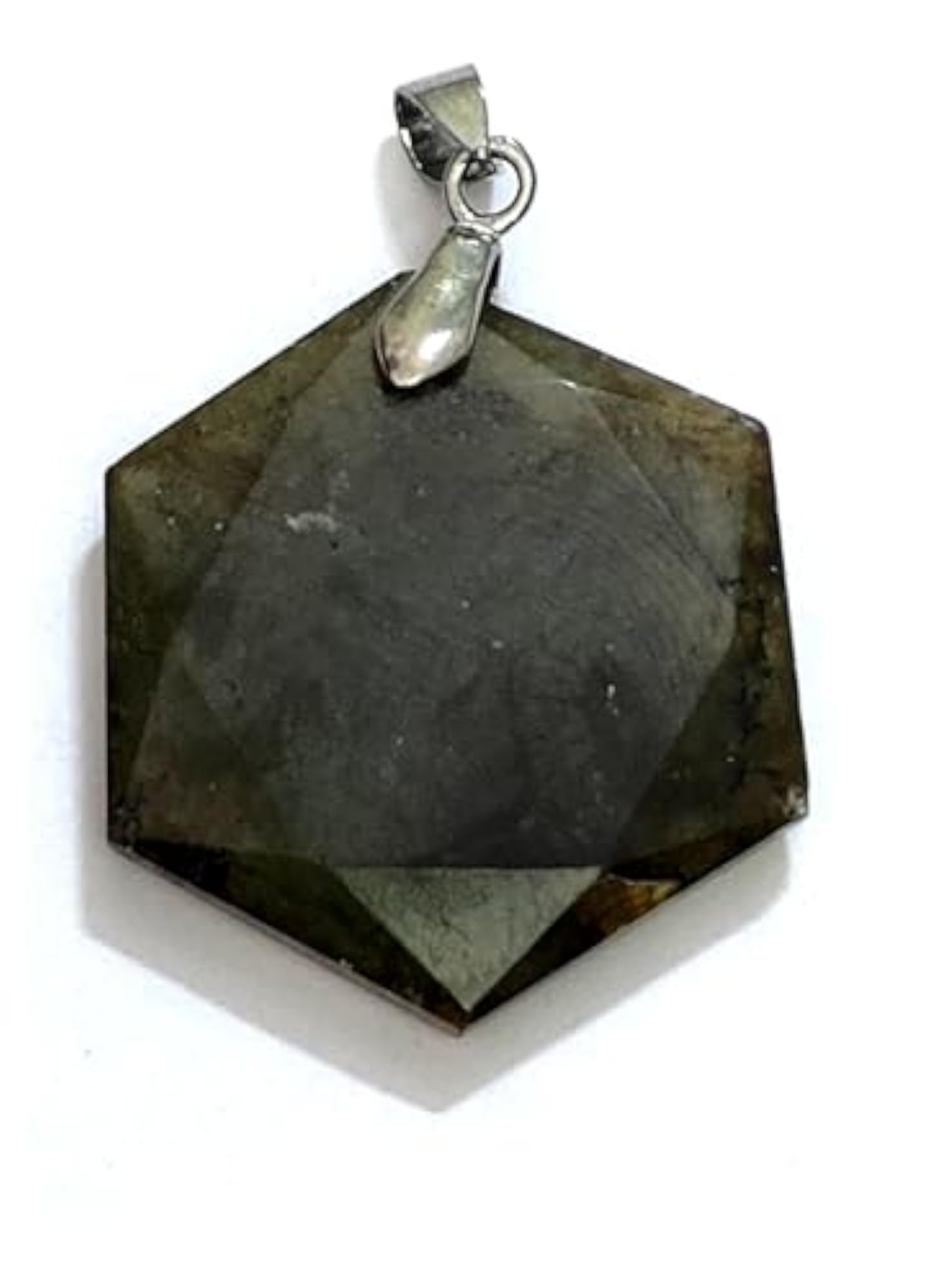 Labradorite Crystal Star of David Pendant