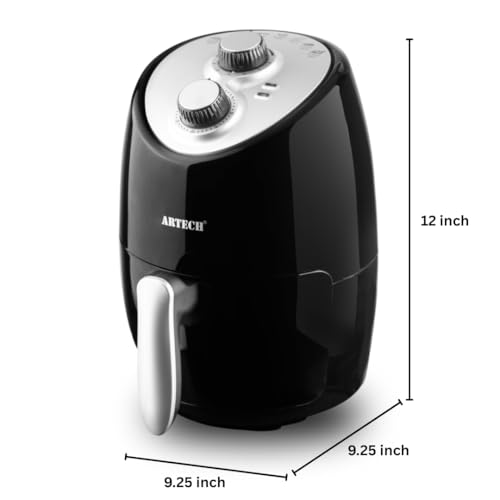 Trendi 2L Compact Manual Air Fryer – 1200W Mini Air Fryer, Adjustable Temp Up To 200°C, 30-Min Timer, Hot Air Circulation, Removable Non-Stick Basket, Healthy Oil-Free Frying For Small Households - 5