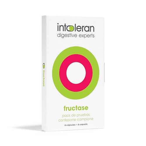 Intoleran Fructase Enzimas Digestivas pack de pruebas - 6 cápsulas | Suplemento nutricional con Enzima Xylosa-Isomerasa | Fructosa | Acción directa | Vegano | Bajo en FODMAP | Sin Gluten | Sin Lactosa