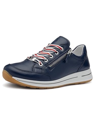 Basket Ara Femme Osaka bleu encre en taille 41.5 EU Large pour un confort optimal