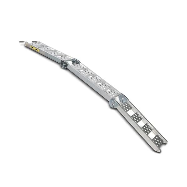 1x ConStands Alu III - Auffahrrampe Motorrad Alu Dreifach-Klappbar Auffahrschiene bis 270 kg – Bild 3