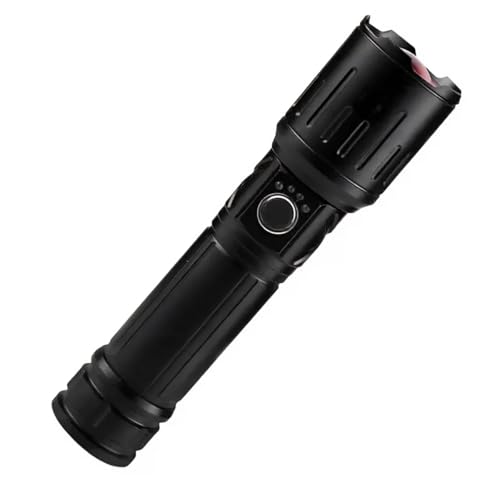 Image of M981 Heavy Duty Metal Torch | 150W High Brightness LED | Rechargeable 2400mAh Battery | Zoomable Focus | Type-C Fast Charging Torch for Night & Outdoor