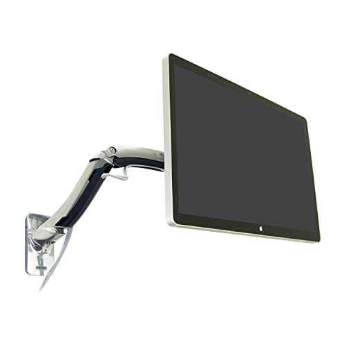 Ergotron – MX Single Monitor Arm, VESA Wall Mount – for Monitors Up to 42 Inches, 14 to 30 lbs – Polished Aluminum