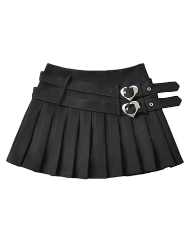 Falda Plisada de Moda de Verano para Mujer Falda con cinturón en ...