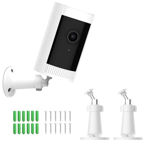 2 Pack Ring Kamera Halterung Ring Wandhalterung Aussen Ring Stick Up Cam Battery/Plug-In/Pro Ring Indoor Cam (1. Gen) Kamera Montagehalterung Halterung für Sicherheitskameras mit 1/4-Schraube
