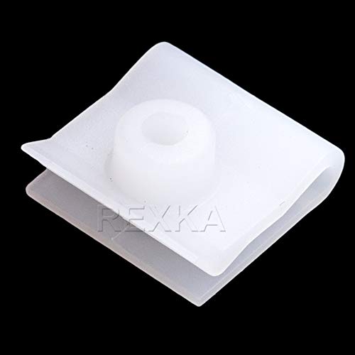 Rexka 20pcs Fender Liner Bumper Cover Retainer Clip U Type Nut Nylon M4
