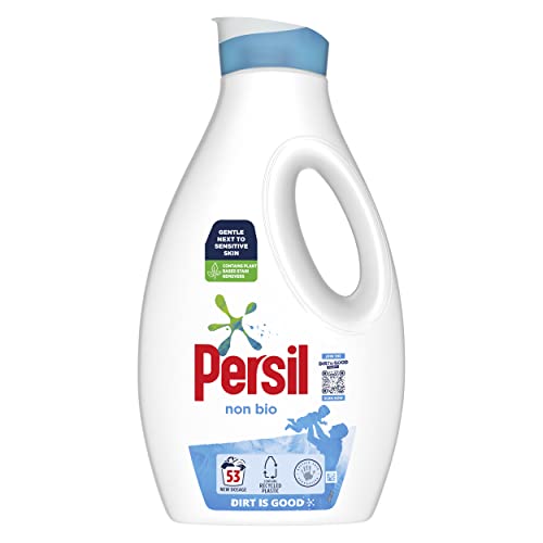 Image of Persil Non Bio Laundry Washing Liquid Detergent 53 Washes, 1.431L (Pack of 4)