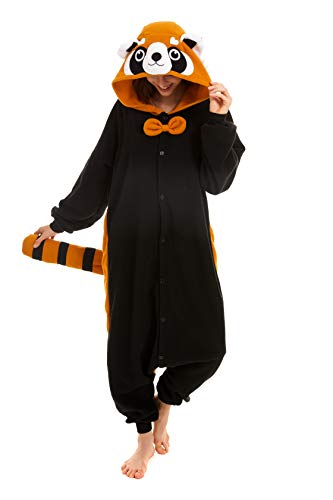CANASOUR Red Panda Adult Unisex Fluffy Onesie Pajamas...
