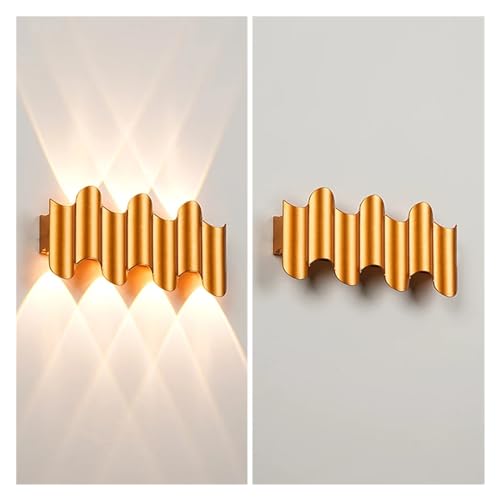 Lámpara de pared decoración hogar sofisticada acabado oro 7