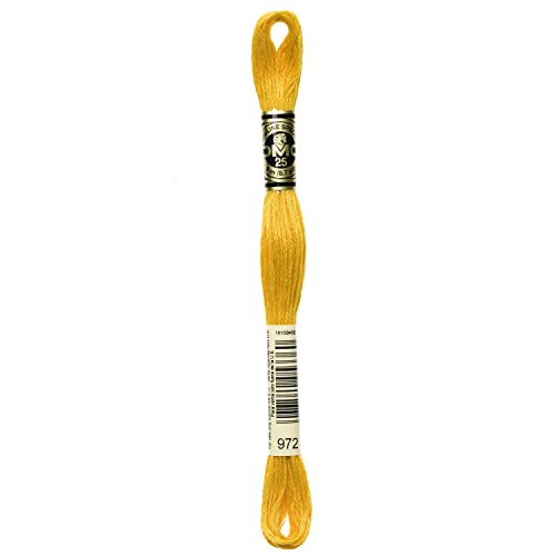 Image of DMC 6-Strand Embroidery Cotton Floss, Deep Canary