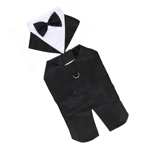 Disfraz formal tuxedo para perros talla M miniatura 1