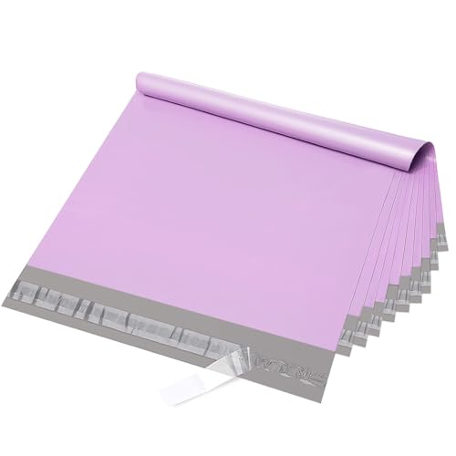 Fuxury Large Poly Mailers 19x24 Inch 100 Pcs, Waterproof Shipping Bags for Clothing, Strong Adhesive Shipping Envelopes for Small Business Suppliers, Self Seal Mailers Poly Bags Mailing Bags Purple