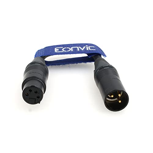Câble XLR 3 broches mâle femelle 24V CC pour alimenter une caméra de cinéma