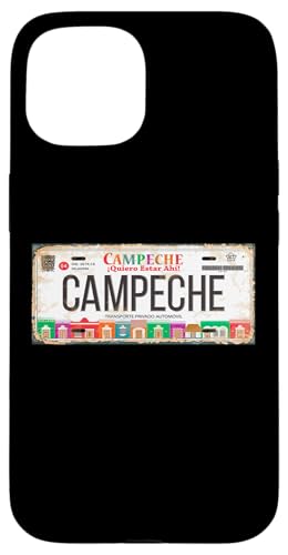 Campeche Mexico License Plate Mexican Travel Vacation Beach �X�}�z�P�[�X iPhone 15 �p