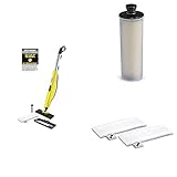 balai vapeur karcher sc3 avis Puissance 1600 W, capacité du réservoir 0.5 l, production de vapeur instantanée, pression vapeur ‘bois’ 25 Hz, tapis/moquette 30 Hz, Pierre/carrelage 40 Hz, câble électrique 5 m, poids 3,1 kg