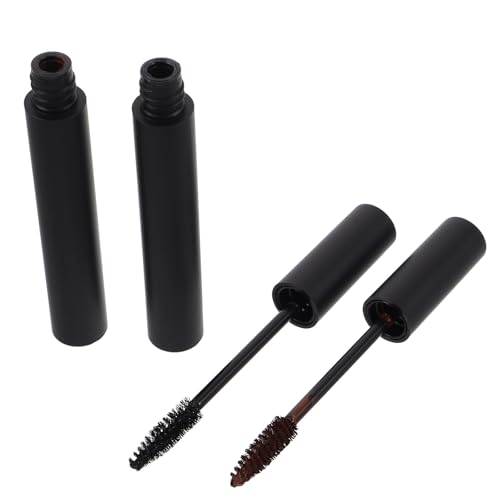 UKCOCO Pinceles para Bigote y Cejas Temporales para Hombres, 2 Unidades (negro Marrón), Color Temporal Resistente, Aplicación Rápida y Precisa para Barba y Cejas Volumen y Densidad