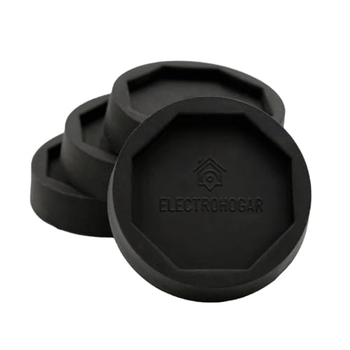 ELECTROHOGAR | Tapis Anti Vibration pour Machine à Laver et Sèche-Linge | 4 Pieds en Caoutchouc Antidérapant | Support Machine à Laver Compatible avec...