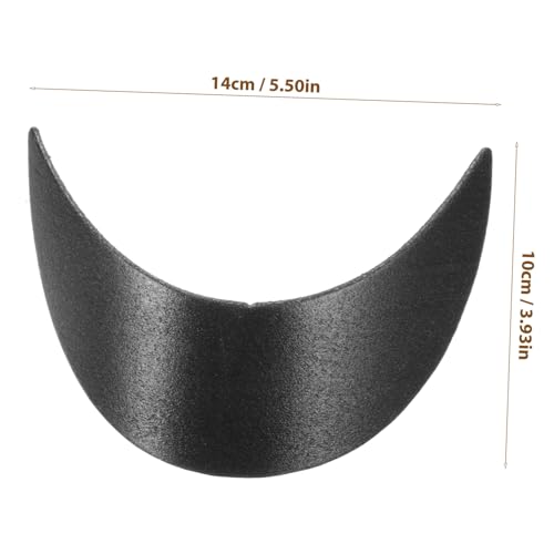 Homoyoyo 10pcs Boys and Girls Baseball Hat Brims Replacement Visor Inserts 15.4x5.2cm Plastic Cap Shaper for Sun Protection for Children Outdoor Activities Black2
