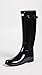 Hunter Original Refined Gloss Rain Boots Black 9