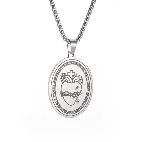 Bijoux médaille de la Croix-Rouge pendentif amulette catholique haut de gamme