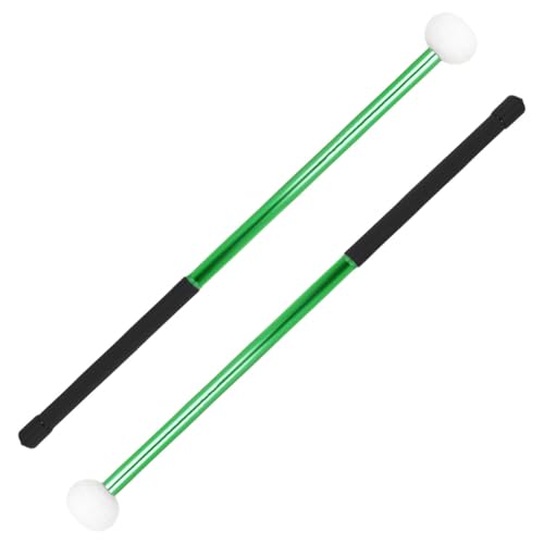 Levemolo 2 baquetas de aleación de aluminio con cabeza de fieltro miniatura 7