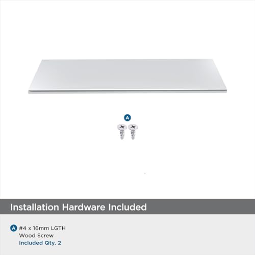 Image of Amerock Edge Pull 3-3 /4 in (96 mm) Center-to-Center Polished Chrome Cabinet Pull