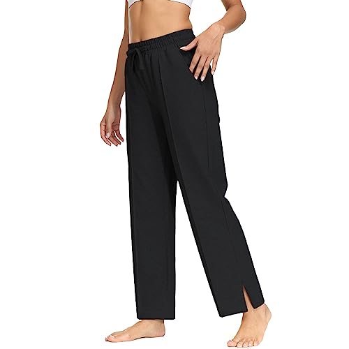 Damen Hose Mit Weitem Bein - Elastische Baggy Hose Für Freizeit & Sport