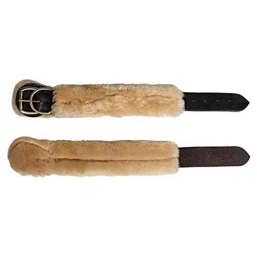 Billy Royal Sheepskin Ankle Hobbles 2 Wide | Genuine Sheepskin Fleece Lining | Secure Brass Buckle Closure | with Stainless Dee Rings | Sold in Pairs