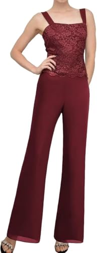 Elegant Black Lace Mother of the Bride Pantsuit Set - Size 18 Plus by TIANMEI - Image 3