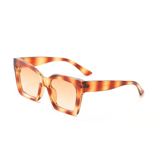 Lunettes de soleil rectangulaires contre l'éblouissement monture verte rétro