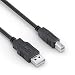 Produktbild sonero® USB 2.0 Kabel, aktives Verbindungskabel mit Signalverstärker, Druckerkabel, USB-A Stecker auf USB-B Stecker, 480 Mbit/s, 10.0m, schwarz