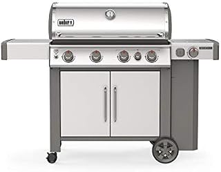 Weber 62006001 Genesis II S-435 4-Burner Liquid Propane Grill, Stainless Steel