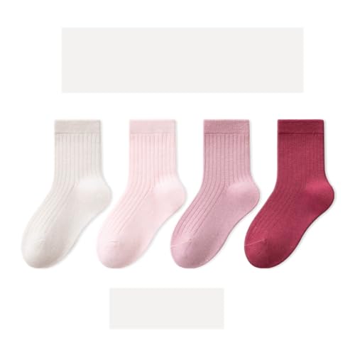 Genérico Calcetines Tobilleros NiñA,Calcetines Suaves De CañA Media para NiñAs Calcetines CóModos para El DíA A DíA Ideales para La Escuela con Suela Antideslizante para NiñOs PequeñOs Calcetines